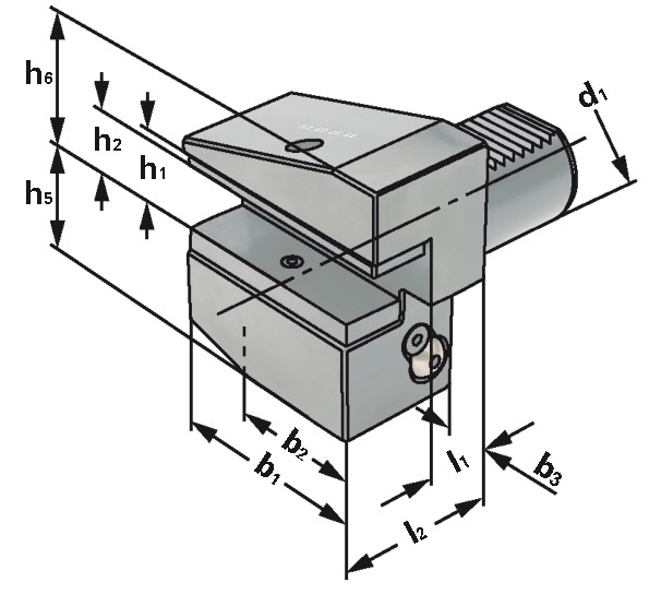 Radial-Werkzeughalter B3-40x25-44 IK
