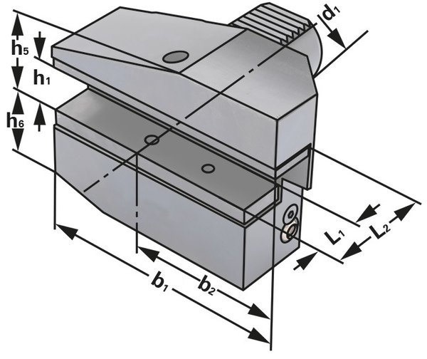 Radial-Werkzeughalter B7-30x20x40 DIN 69880 (ISO 10889)
